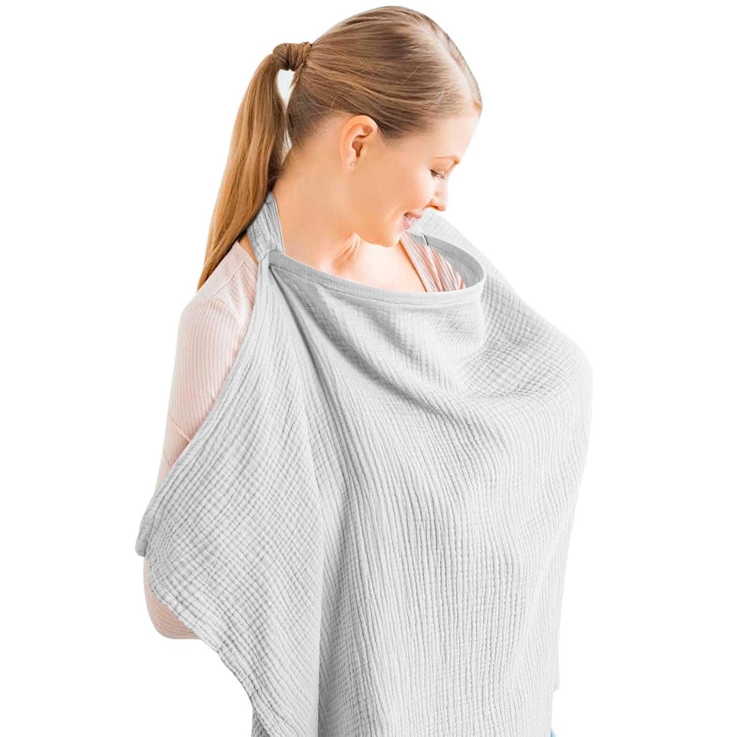 Feeding Covers for Nursing Mom, Nursing Cover for Breastfeeding, Feeding Cover Versatile Multi-Functional Nursing Shawl for Mothers, Chic and Lightweight Design with Full Coverage for Private Nursing