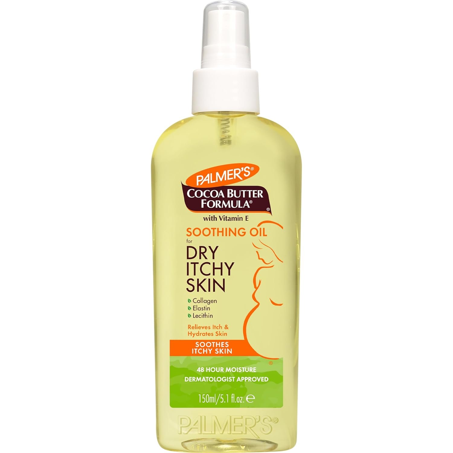 Palmer’s Cocoa Butter Formula Soothing Oil with Vitamin E, Dry, Itchy Skin Relief, Anti-Itch Body Oil, 5.1 Ounces