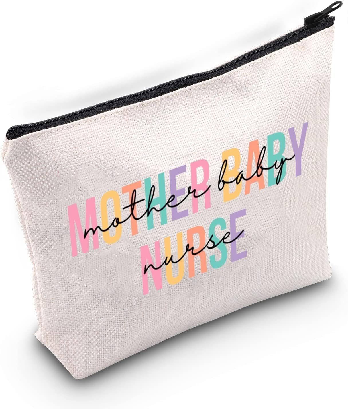 JNIAP Mother Baby Nurse Makeup Bag Thank You Gift for Mother Baby Midwifery Nurse Makeup kit Postpartum Gifts Postpartum Nurse Survival Bag Newborn Nursery Nurse Gift (Mother Baby Nurse)