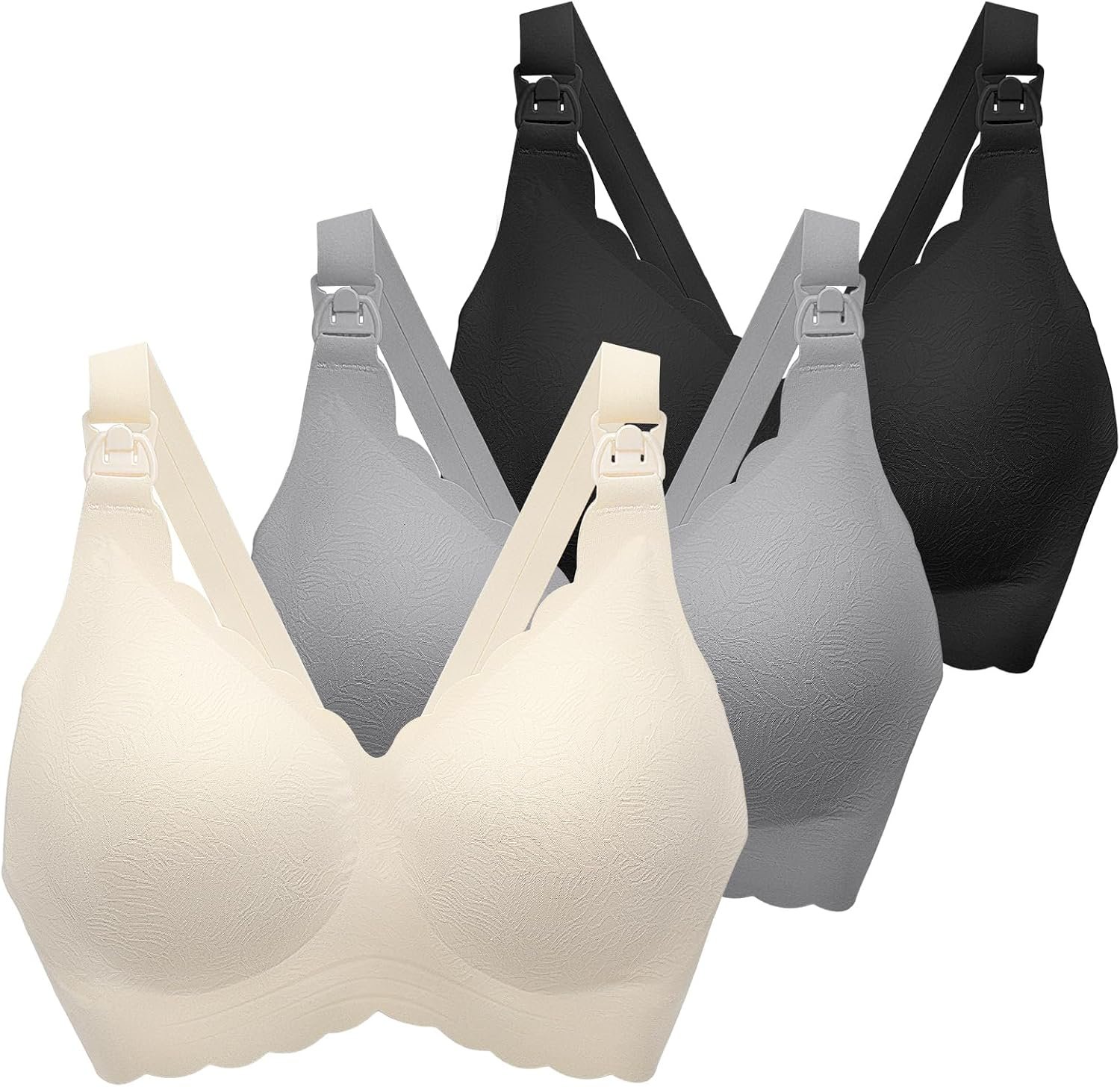 Nursing Bras for Breastfeeding, Seamless Ultra Comfort Maternity Bra, Natural Shape Pregnancy Bras for Women