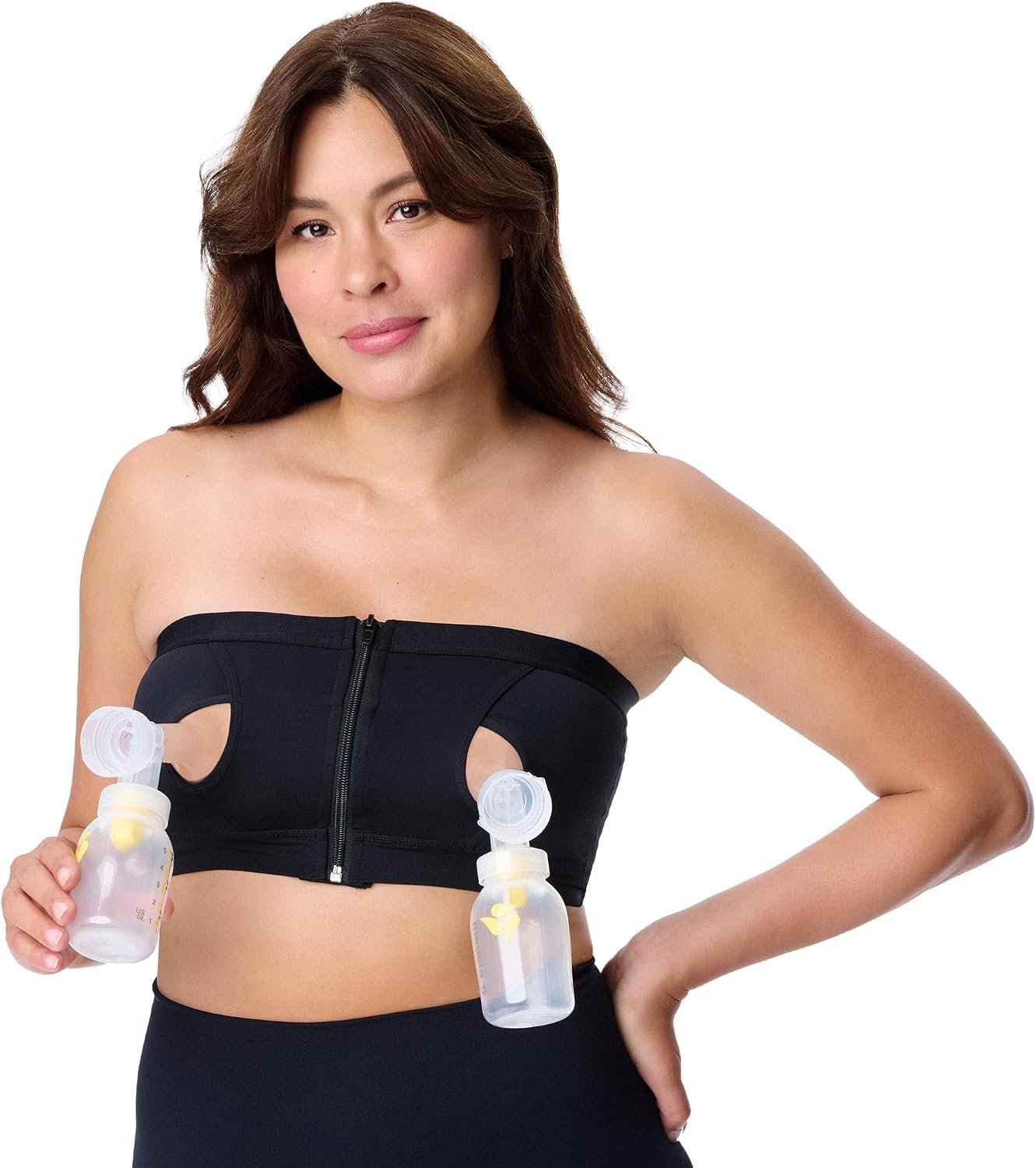 Motherhood Maternity Pump Strap Hands-Free Pumping Bra, Breast Pump Bra for Breastfeeding Pumps for Women