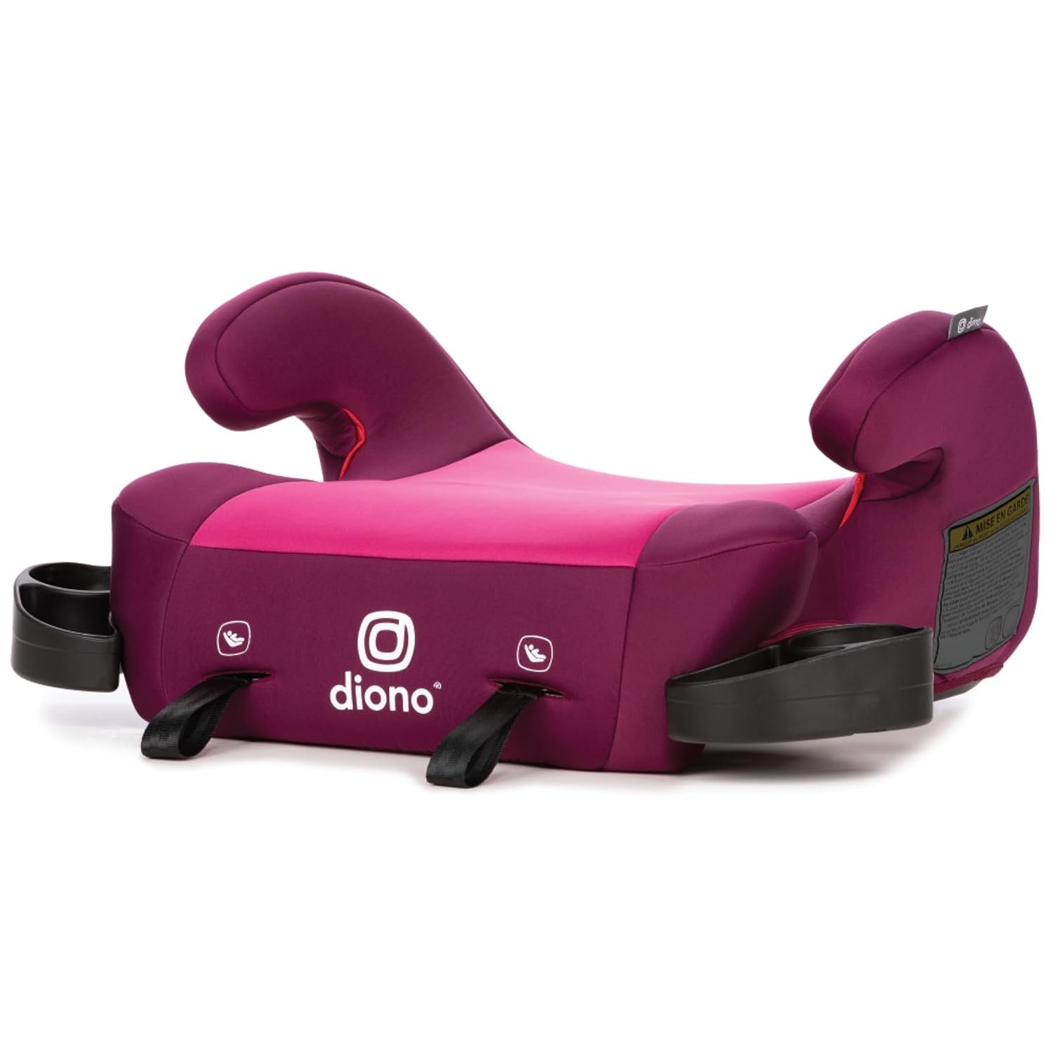 Diono Solana 2 XL 2022, Dual Latch Connectors, Lightweight Backless Belt-Positioning Booster Car Seat, 8 Years 1 Booster Seat, Pink