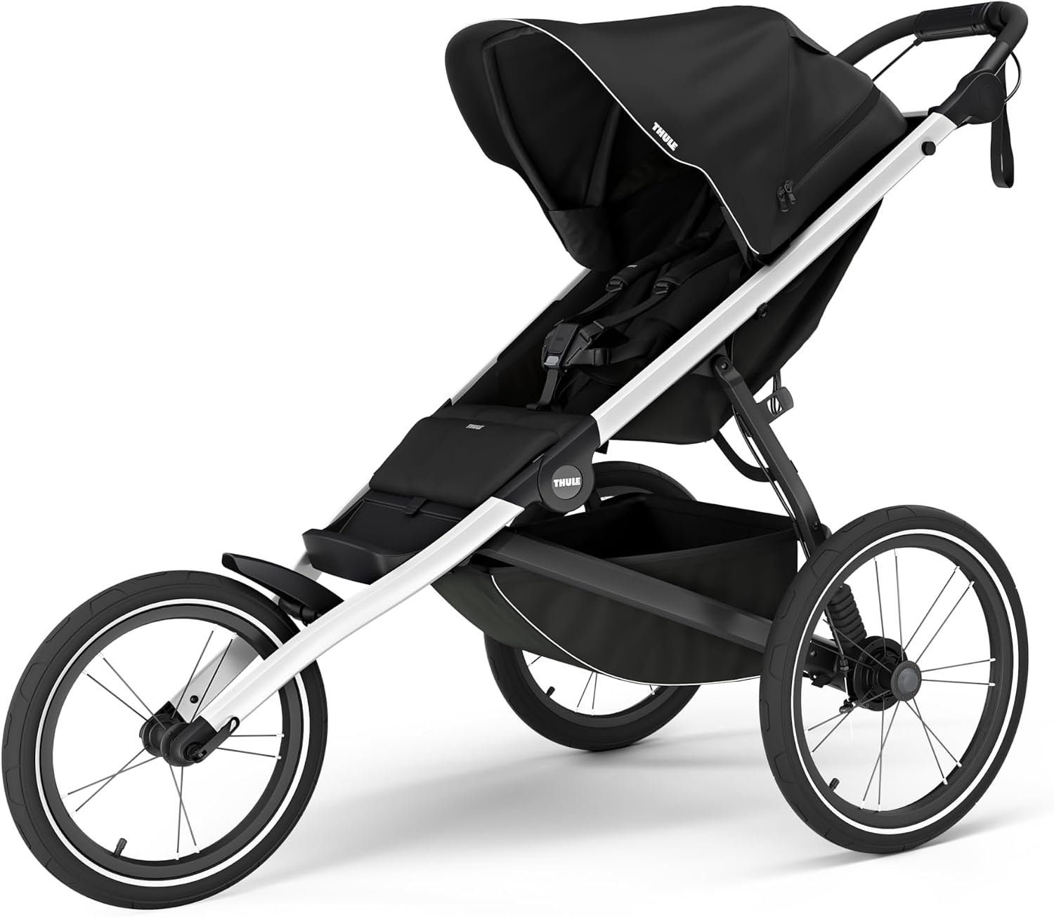 Thule Glide 3 Single Child All-Terrain & Jogging Stroller, Lightweight, air-Filled Tires, Twist Hand Brake, Fixed Front Wheel
