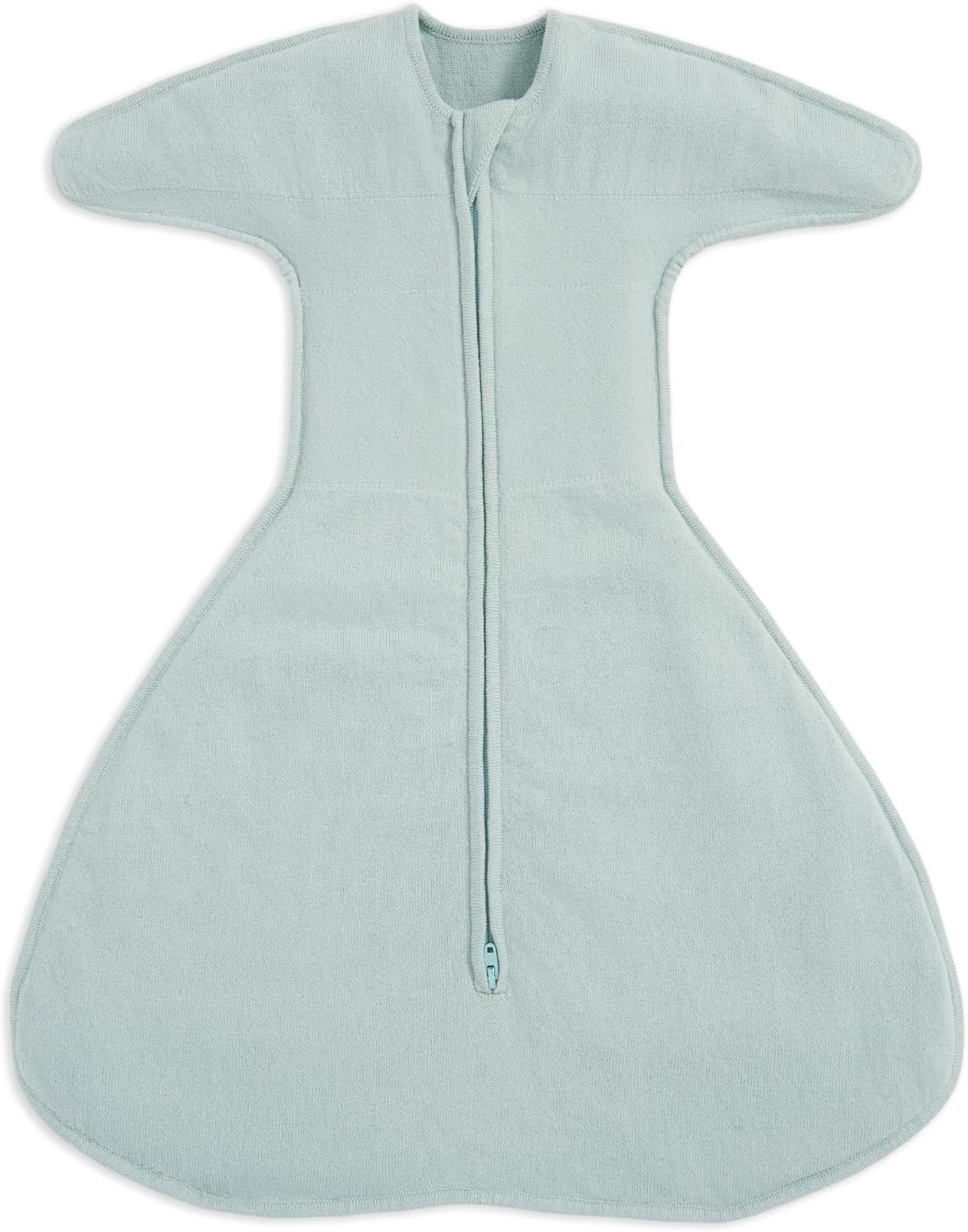 HALO Sleepsack SwaddleStretch, Arms Up or Extended Arms, Newborn Baby Swaddle, 0 – 3 Months, 0.5 TOG, Calm Sage