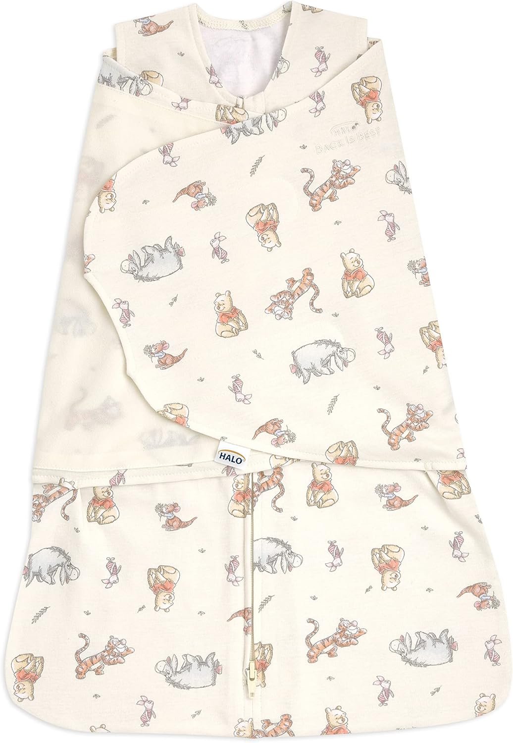 HALO 100% Cotton Sleepsack Swaddle, 3-Way Adjustable Wearable Blanket, TOG 1.5