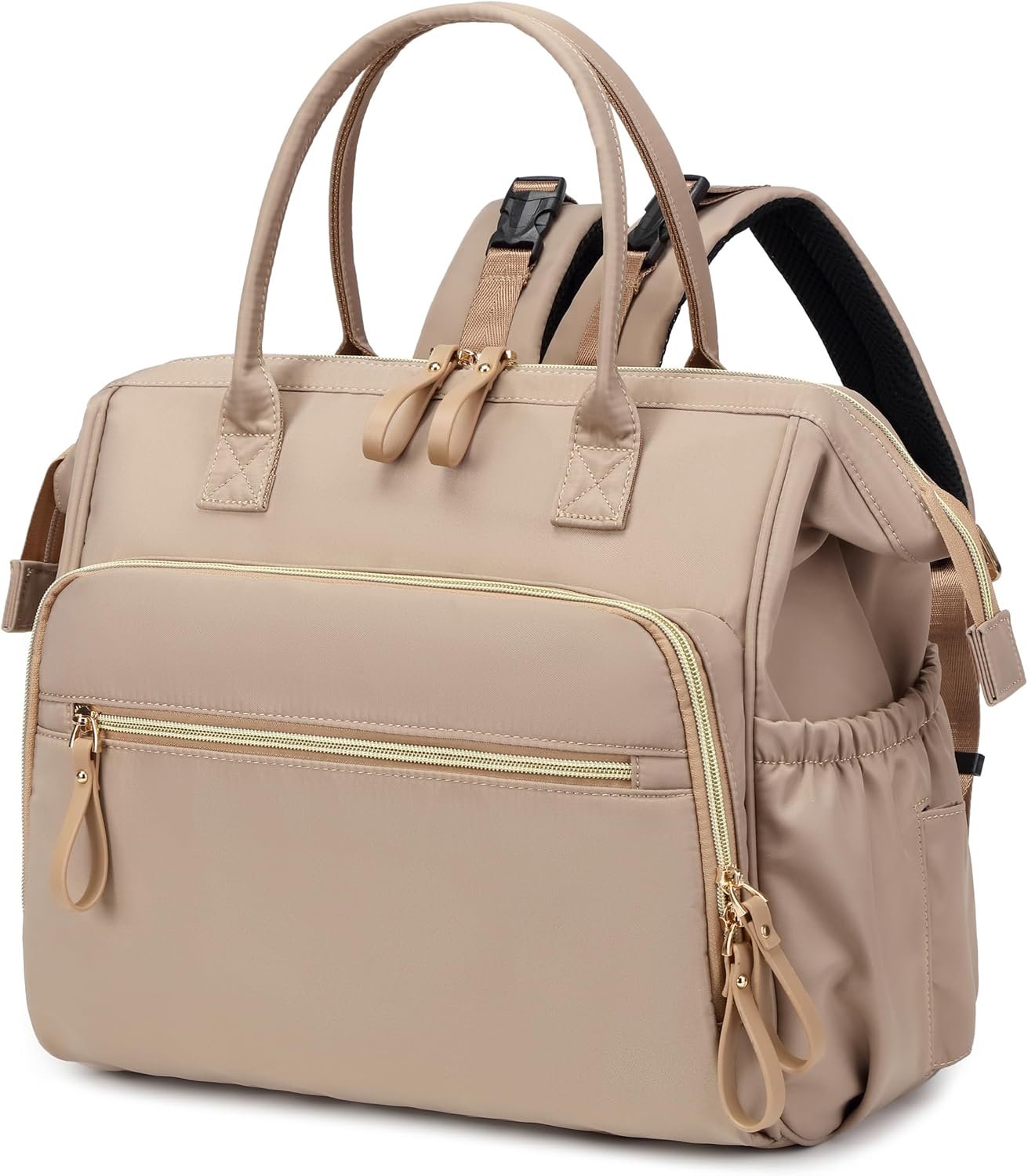 LORADI Large Diaper Bag Tote, Hospital Bag, Baby Shower Essential | 14 Pockets, Convertible, Stroller Clips, 3 Insulated Pockets, Water-resistant, Easy to Clean