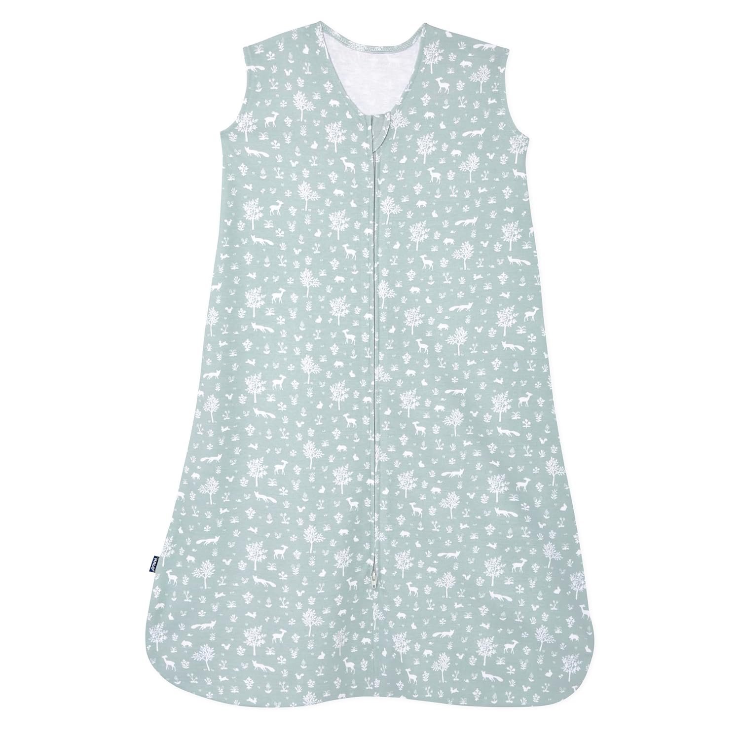 HALO SleepSack, 100% Cotton Wearable Blanket, Swaddle Transition Sleeping Bag, TOG 0.5, Sage Woodland, Small, 0-6 Months
