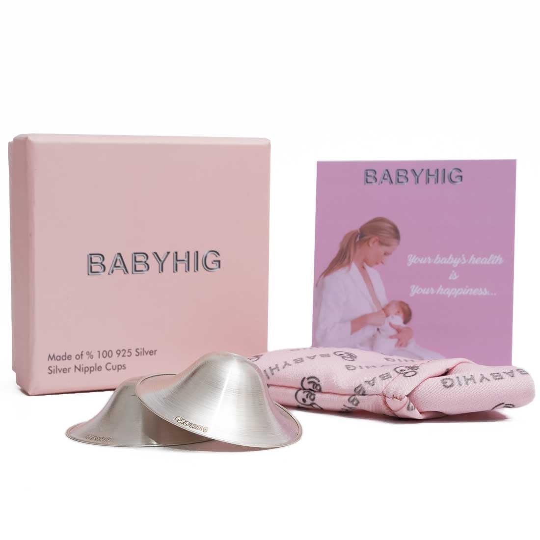 The Orginal Silver Nursing Cups – Silver Nipple Shields for Breastfeeding – Nipple Guards Protector for Breastfeeding – Nipple Shields for Nursing Newborn – Nickel Free – 925 Silver
